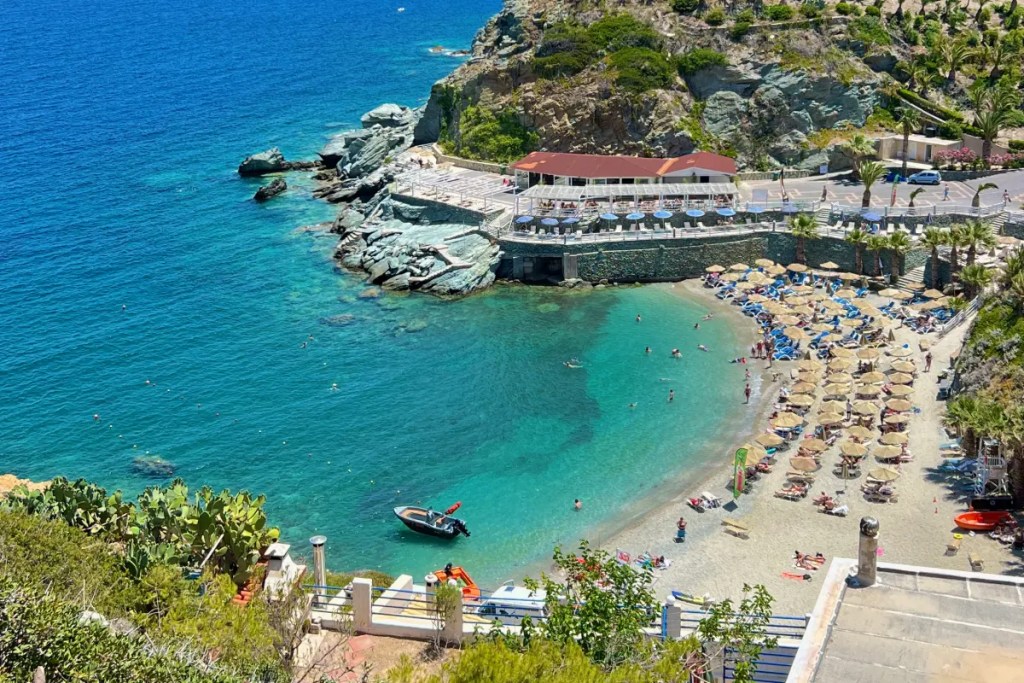 Small rocky cove at Mades Beach near Heraklion, Crete